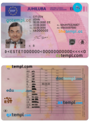Baltic EU license mockup