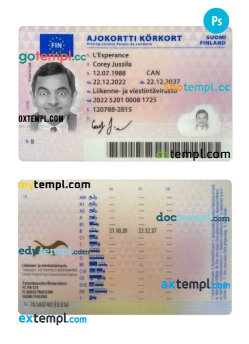 Finland DL 2022 PSD mokup
